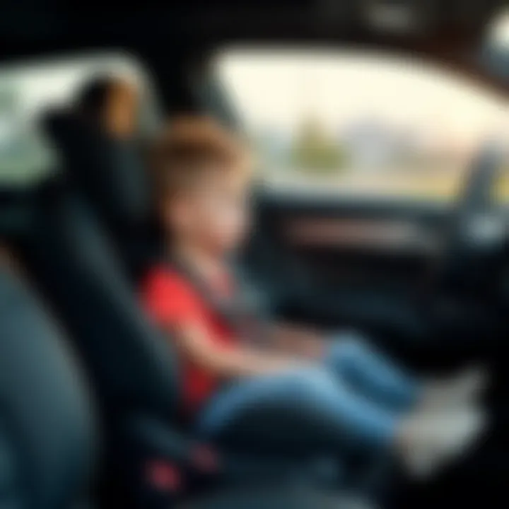 Child safety while using backless booster seats