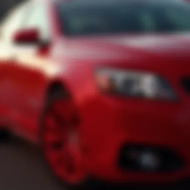 Striking Red Paint on the 2014 Chevy Impala Close-up of the striking red paint on the 2014 Chevy Impala