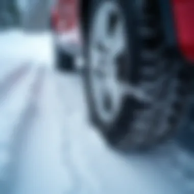 Diagram showing different types of snow chains